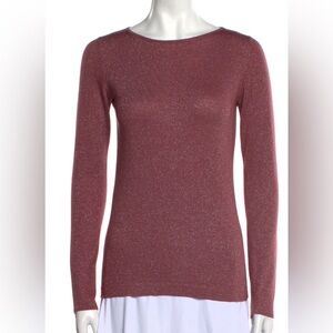 Brunello Cucinelli Shimmering Burgundy Top